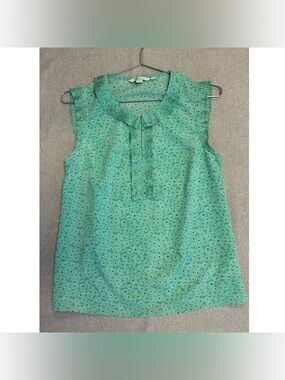 Boden Sleeveless Ruffle Top Size 2